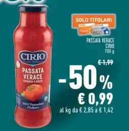 Conad Passata verace CIRIO offerta