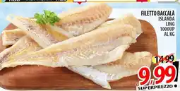 Il Genio Supermercato Filetto baccala islanda ling 1000up offerta