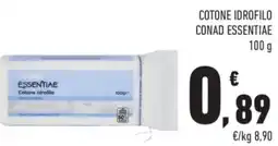 Conad Cotone idrofilo CONAD ESSENTIAE offerta
