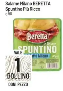 IperFamila Salame Milano BERETTA Spuntino Più Ricco offerta