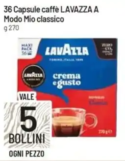 IperFamila 36 Capsule caffè LAVAZZA A Modo Mio classico offerta