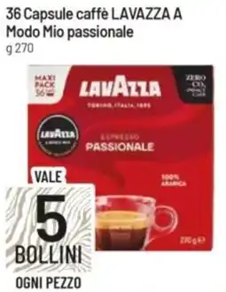 IperFamila 36 Capsule caffè LAVAZZA A Modo Mio passionale offerta