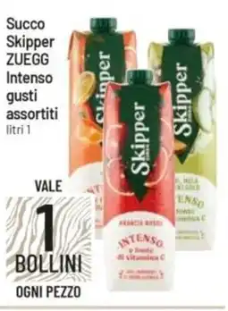 IperFamila Succo Skipper ZUEGG Intenso gusti assortiti offerta