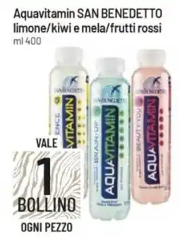 IperFamila Aquavitamin SAN BENEDETTO limone/kiwi e mela/frutti rossi offerta