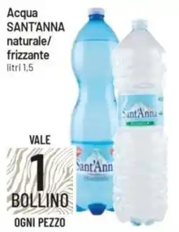 IperFamila Acqua SANT'ANNA naturale/ frizzante offerta