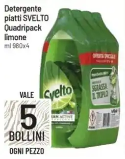IperFamila Detergente piatti SVELTO Quadripack limone offerta