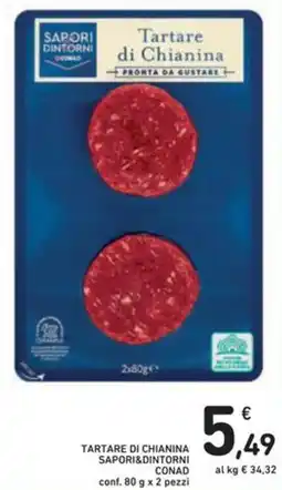 Spazio Conad Tartare di chianina SAPORI&DINTORNI CONAD offerta