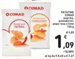 Spazio Conad PATATINE CONAD paprika pomodorini offerta
