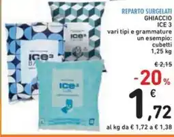 Spazio Conad Ghiaccio ICE 3 vari tipi e grammature offerta