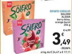 Spazio Conad SOLERO ALGIDA berry bliss, orange burst offerta