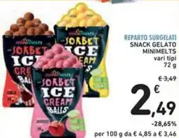 Spazio Conad SNACK GELATO MINIMELTS vari tipi offerta