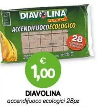 Diavolina Accendifuoco Ecologici 28pz
