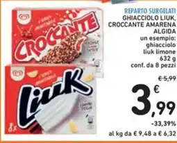 Spazio Conad CROCCANTE AMARENA GHIACCIOLO LIUK, ALGIDA offerta