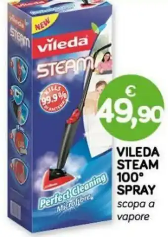 Maxi Supermercati Vileda Steam 100° Spray Scopa a Vapore offerta