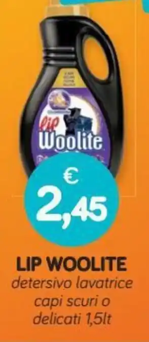 Lip Woolite Detersivo Lavatrice capi Scuri o Delicati 1,5 lt