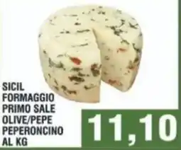 Bitar Sicil formaggio primo sale olive/pepe peperoncino offerta