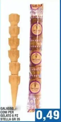 Bitar Galasso coni per gelato 6 pz stella offerta
