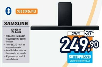 Unieuro Soundbar offerta