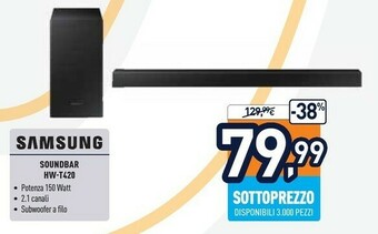 Unieuro Soundbar offerta