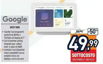 Unieuro Google home offerta