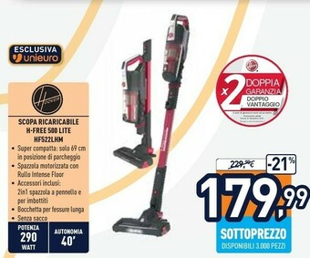 Unieuro Scopa elettrica offerta
