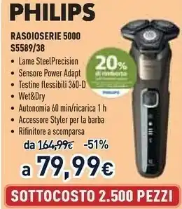 Unieuro Rasoio elettrico offerta