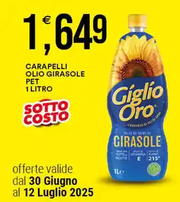 Vantaggio Cash&Carry Carapelli olio girasole pet offerta