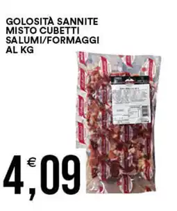 Golosità sannite misto cubetti salumi/formaggi