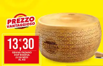 Vantaggio Cash&Carry Grana padano dop riserva offerta