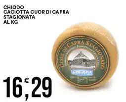 Chiodo caciotta cuor di capra stagionata