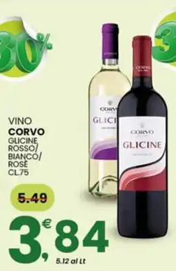 Eurospar Vino corvo glicine rosso/ bianco/ rose offerta