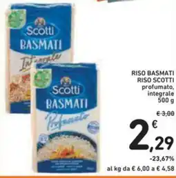 Spazio Conad Riso basmati RISO SCOTTI offerta
