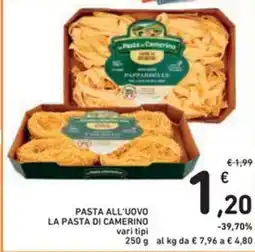 Spazio Conad Pasta all'uovo la pasta di camerino offerta