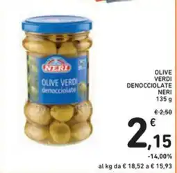 Spazio Conad Olive verdi denocciolate NERI offerta