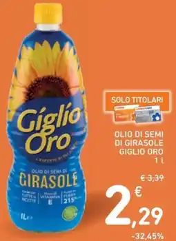 Spazio Conad Olio di semi di girasole GIGLIO ORO offerta