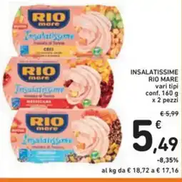 Spazio Conad Insalatissime RIO MARE vari tipi offerta