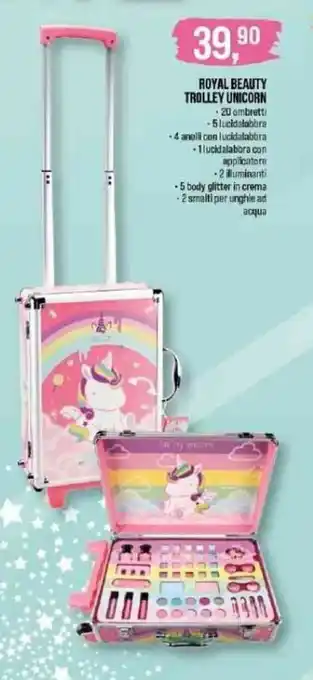 Lillapois Royal Beauty Trolley Unicorn offerta