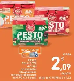 Spazio Conad PESTO POLLI 1872 offerta