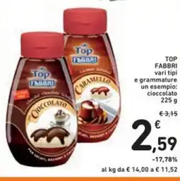 Spazio Conad TOP FABBRI vari tipi e grammature offerta