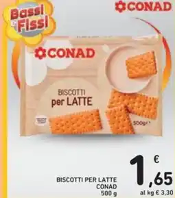 Spazio Conad Biscotti per latte CONAD offerta