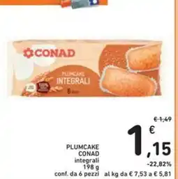Spazio Conad PLUMCAKE CONAD integrali offerta