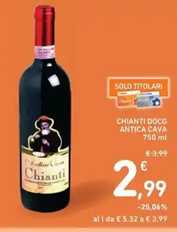 Spazio Conad Chianti docg ANTICA CAVA offerta