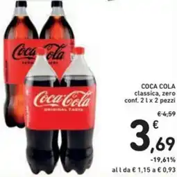 Spazio Conad COCA COLA classica, zero conf. pezzi offerta