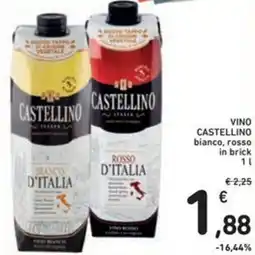 Spazio Conad VINO CASTELLINO bianco, rosso in brick offerta