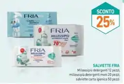 Spazio Conad SALVIETTE FRIA Milleusipiù detergenti 12 pezzi, offerta