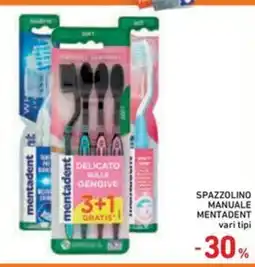 Spazio Conad Spazzolino manuale MENTADENT vari tipi offerta