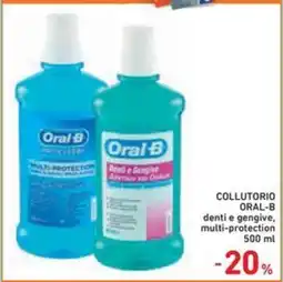 Spazio Conad Collutorio ORAL-B denti e gengive, multi-protection offerta