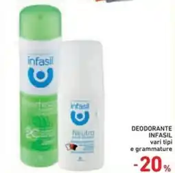 Spazio Conad DEODORANTE INFASIL vari tipi e grammature offerta