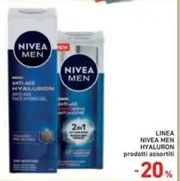 Spazio Conad Linea Nivea Men hyaluron prodotti assortiti offerta