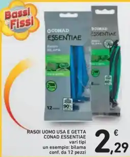 Spazio Conad RASOI UOMO USA E GETTA CONAD ESSENTIAE vari tipi offerta